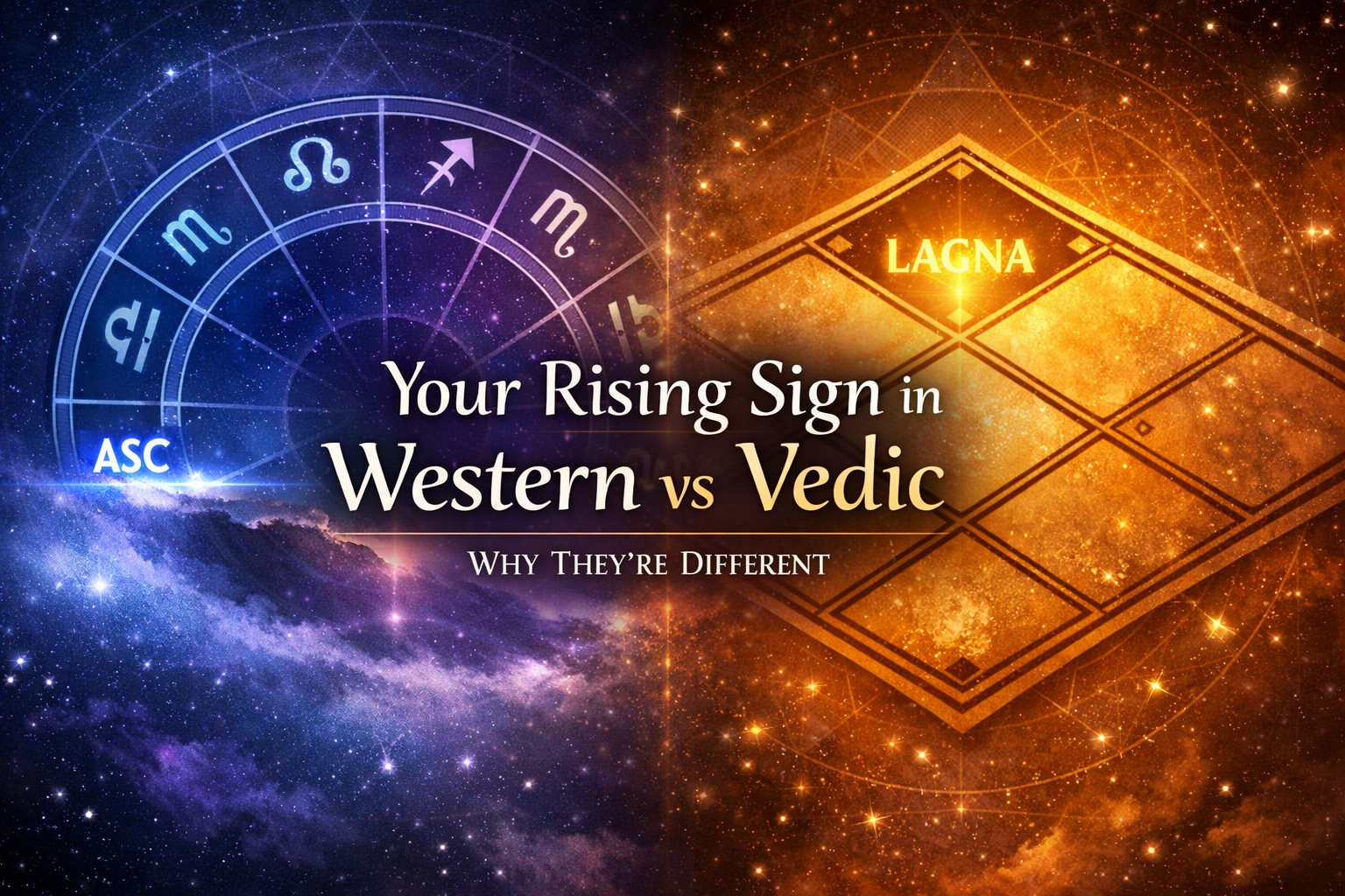 Your Rising Sign in Western vs Vedic Astrology: Why They're Different