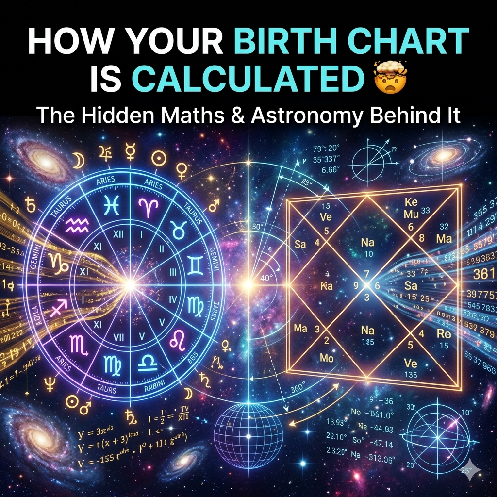 How Swami Calculates Your Birth Chart — The Astronomy and Maths Behind Western and Vedic Astrology