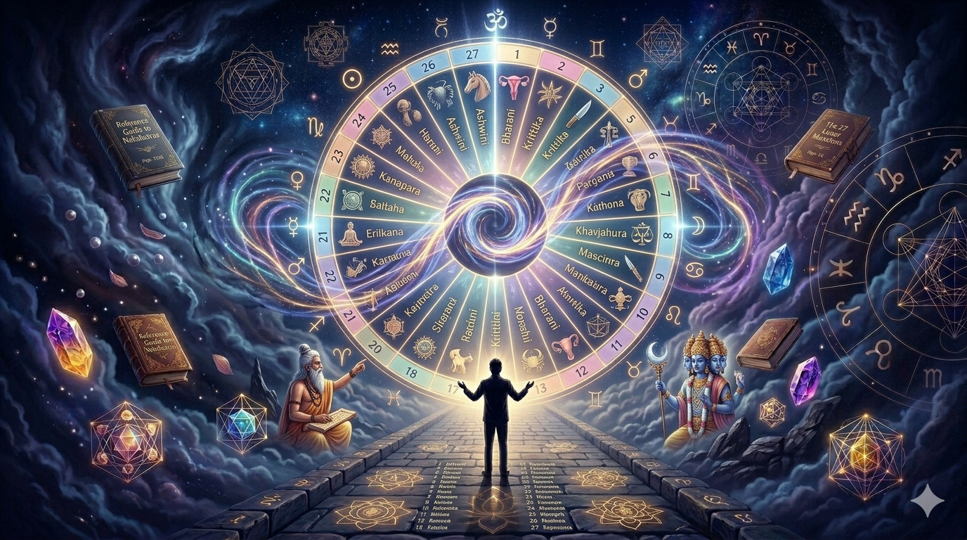 The 27 Nakshatras — Complete Reference Guide to Every Lunar Mansion