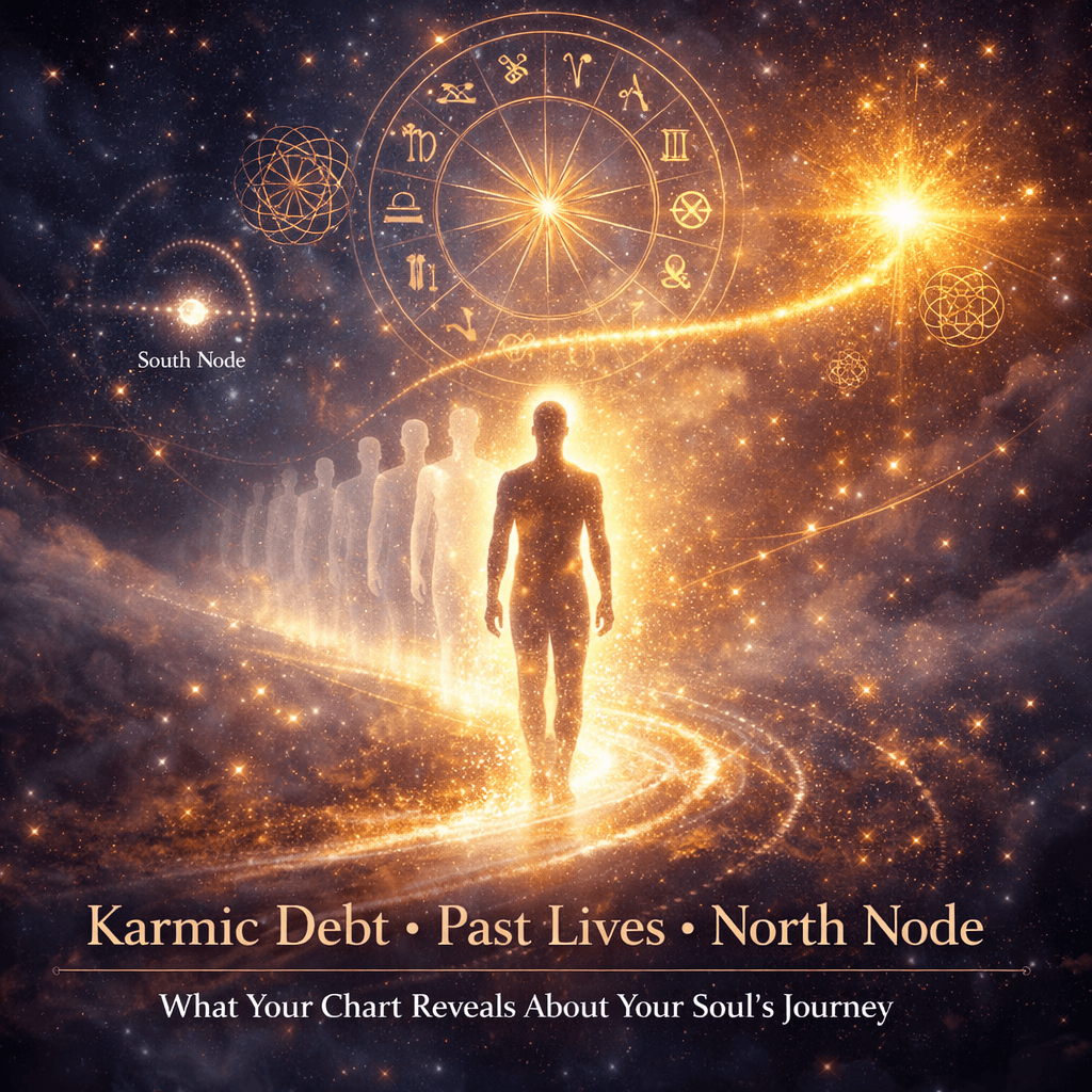 Karmic Debt, Past Lives, and Your North Node — What Your Chart Says About Your Soul's Journey