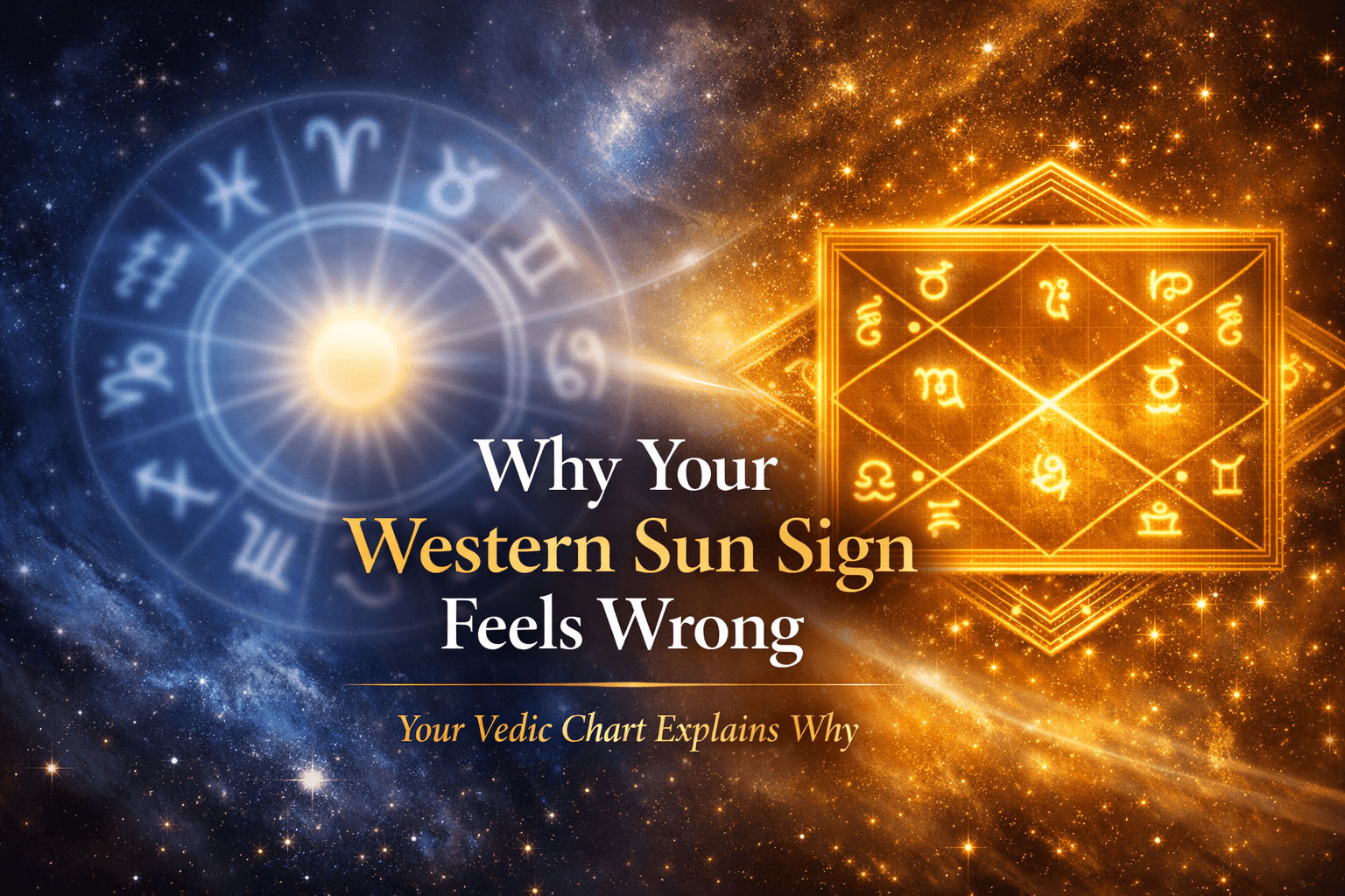 Why Your Western Sun Sign Feels Wrong (Your Vedic Chart Explains Why)