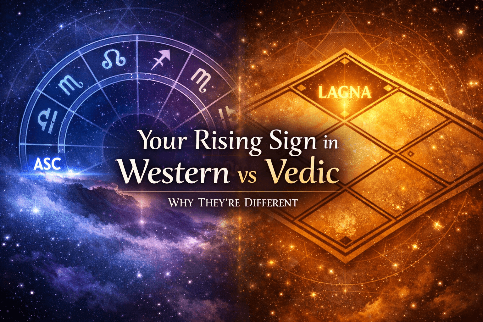 Your Rising Sign in Western vs Vedic Astrology: Why They're Different