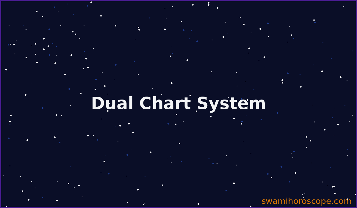 Western and Vedic charts side by side